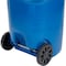 Global Industrial Mobile Heavy Duty Trash Container, 95 Gallon, Blue 237281BL - alternate 2